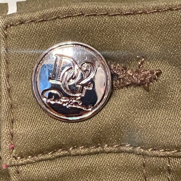 DG2 by Diane Gilman Women's Virtual Stretch Ultra Skinny Jeans Olive Green (10T) - Picture 5 of 8